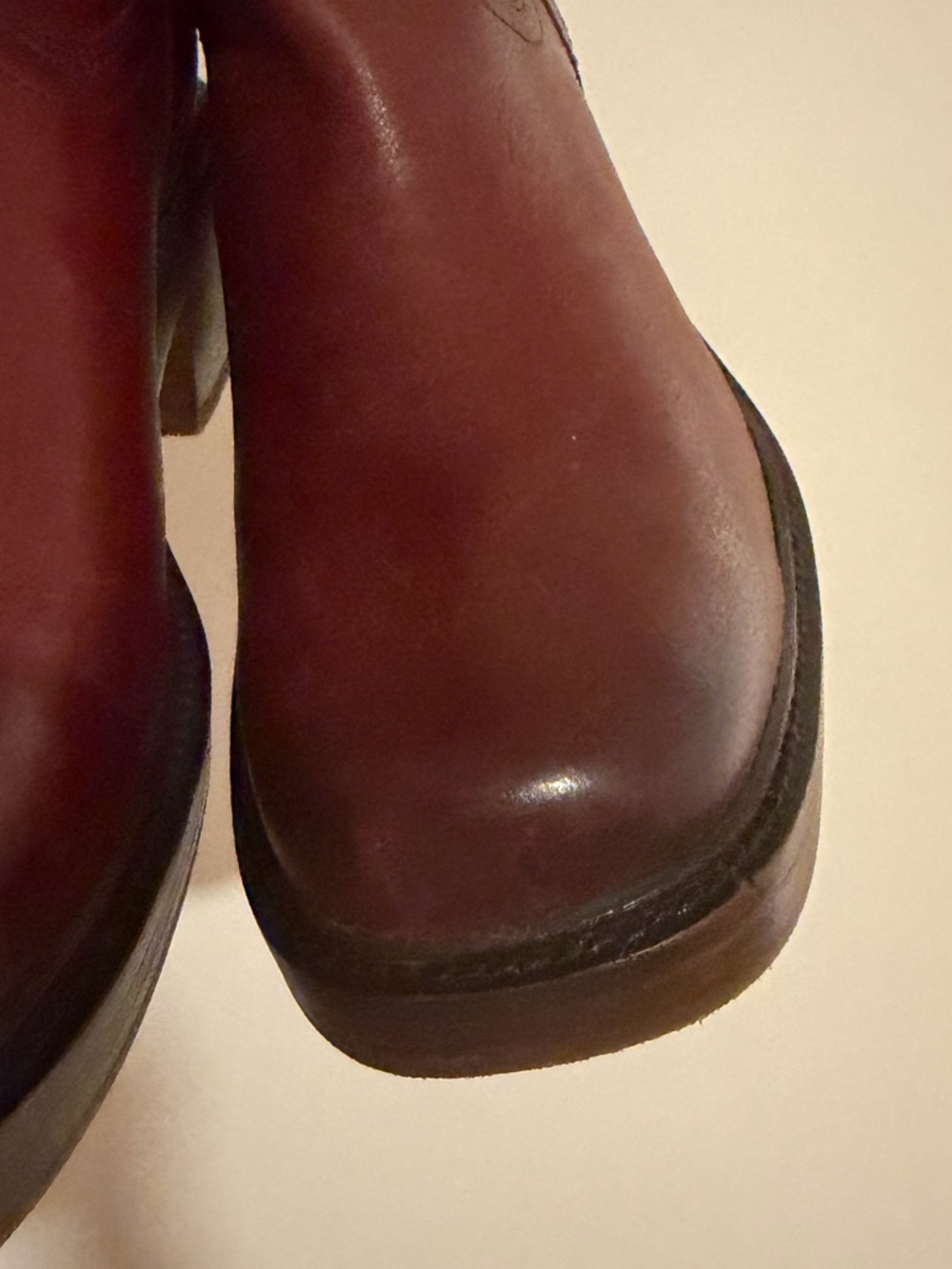 FRYE Kate Pull-On Boots, Merlot, Size 9, NWOT, 1 flaw - Picture 6 of 8
